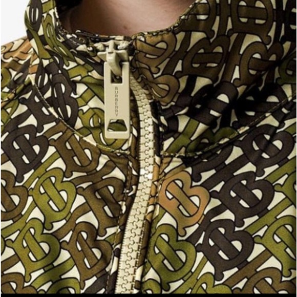BURBERRY Camouflaged Monogram Printed Nylon Funnel-Neck Jacket - Picture 4 of 5